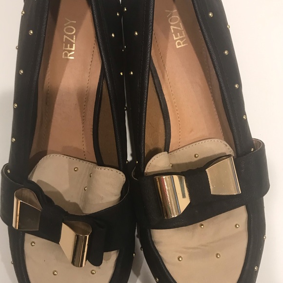 REZOY bow studded slip on flat loafers 8.5 - Picture 6 of 6